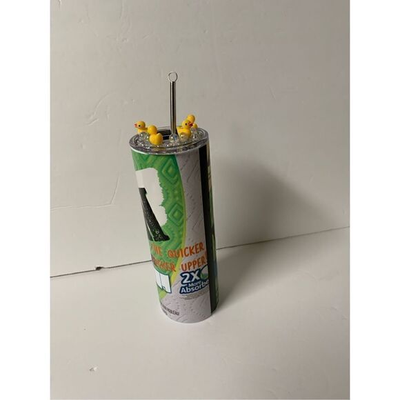 Biden The Quicker F***er upper paper towel handmade 20 oz stainless steel tumble - Picture 3 of 9